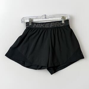 Nike Pro Womens Running Shorts Size XS Vented Lined Logo Activewear Exercise Jog